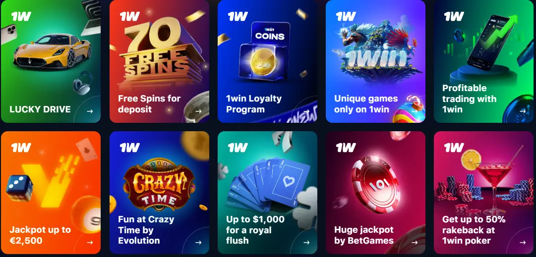 1win Online Casino Promotions