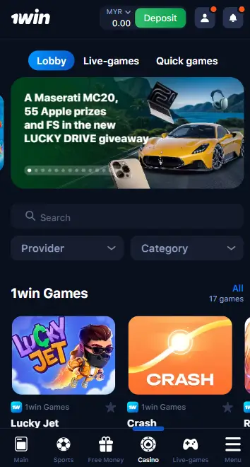 Download the 1win app